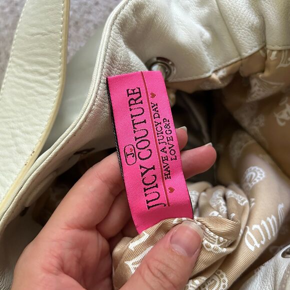 Juicy Coture limited collectors edition white leather shoulder bag - Picture 10 of 15